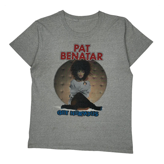 Get Nervous Tour 82-83 Pat Benatar Single Stitch T-Shirt - Large Grey Cotton