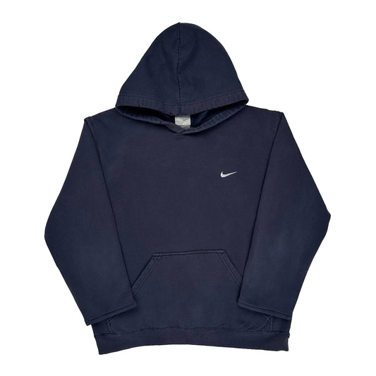 Vintage Nike Hoodie - Large Navy Cotton