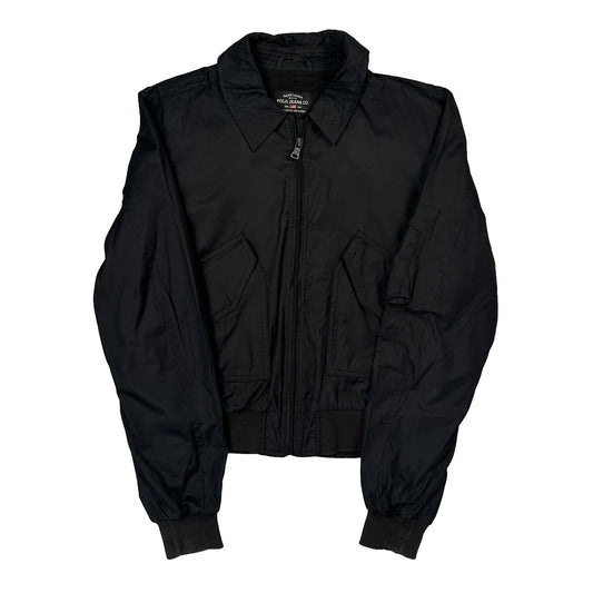 Ralph Lauren Bomber Jacket - Large Black Polyester