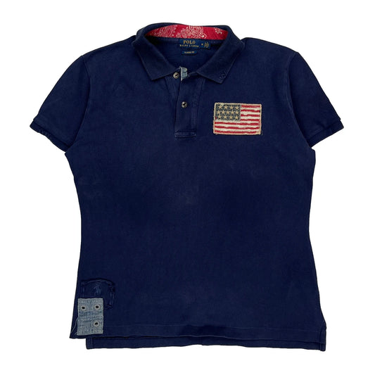Polo By Ralph Lauren Polo Shirt - Medium Navy Cotton
