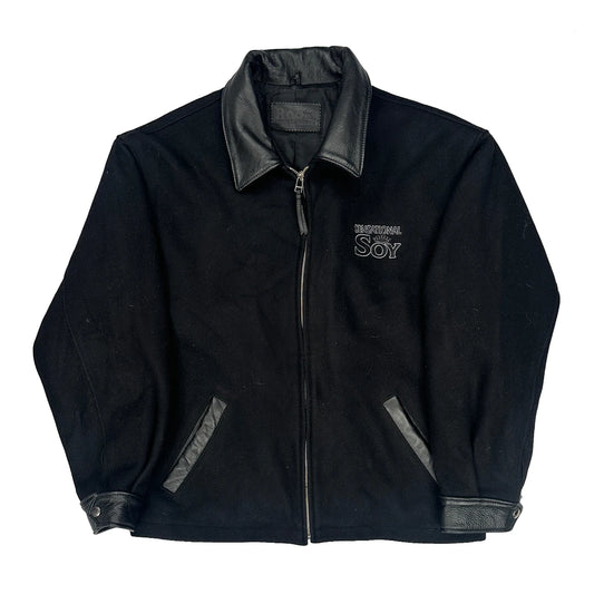 Vintage Made In Canada Roots Jacket - No Size Black Wool Blend