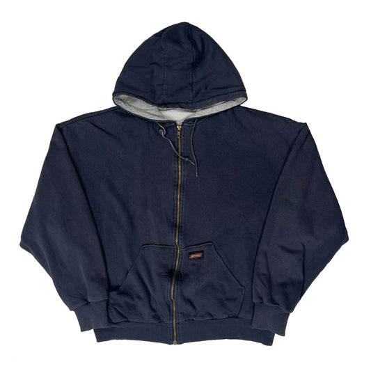 Vintage Dickies Hoodie - 2XL Navy Cotton Blend