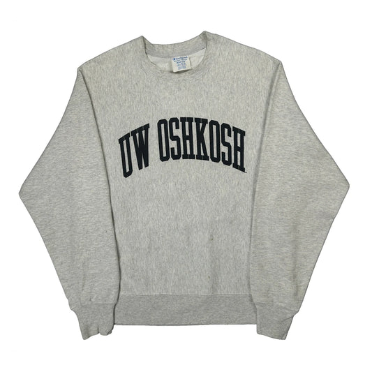 Reverse Weave Champion College Sweatshirt - Medium Grey Cotton