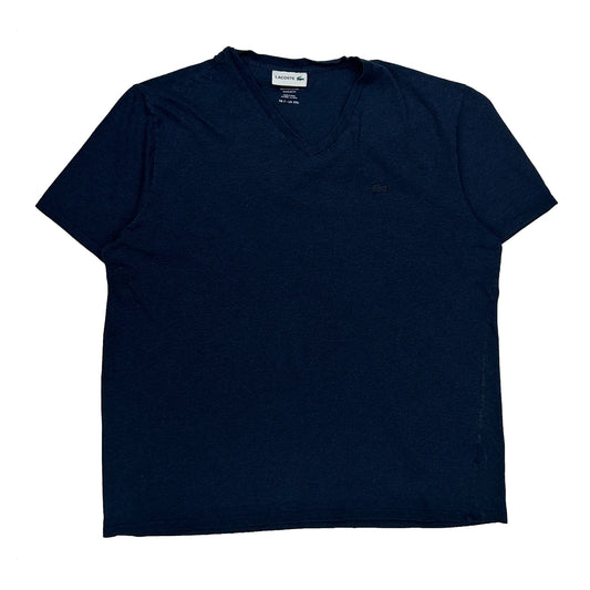 Vintage Lacoste T-Shirt - 2XL Blue Cotton