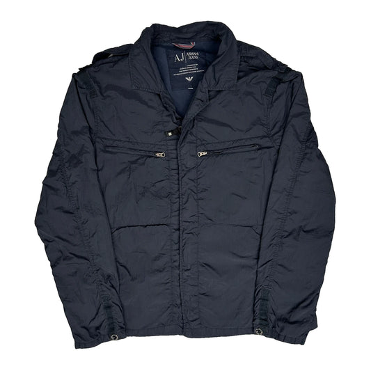 Armani Jeans Windbreaker - XL Navy Nylon