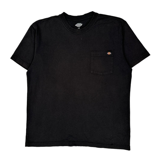 Dickies T-Shirt - Large Black Cotton