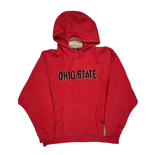 Vintage Ohio State Nike College Hoodie - XL Red Cotton