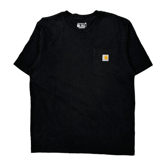 Carhartt T-Shirt - Medium Black Cotton