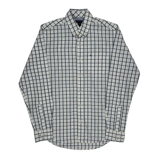 Tommy Hilfiger Checked Shirt - XS White Cotton