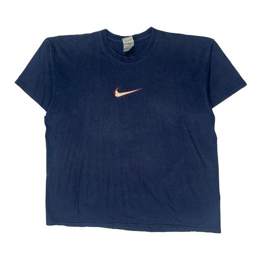 Nike T-Shirt - 2XL Navy Cotton
