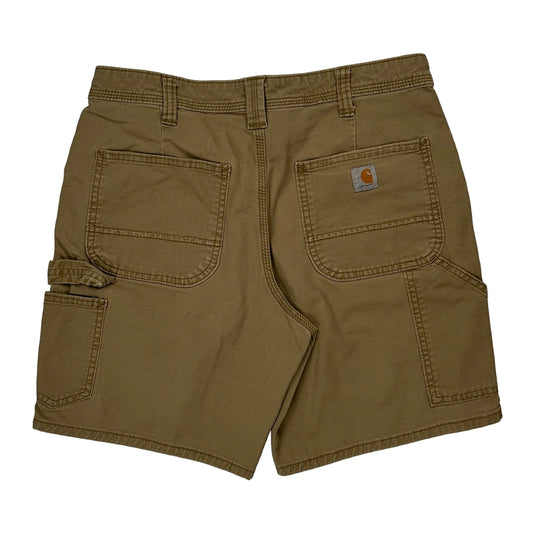 Vintage Carhartt Carpenter Shorts - 28W UK 8 Khaki Cotton