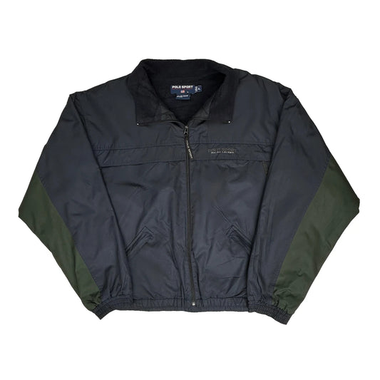 Vintage Polo Sport Windbreaker - XL Navy Polyester