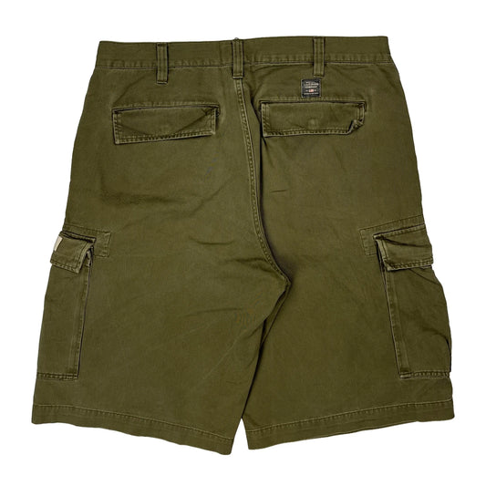 Vintage Polo By Ralph Lauren Cargo Shorts - 36W 11L Green Cotton