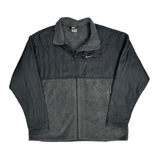 Nike Fleece Jacket - XL Gray Polyester