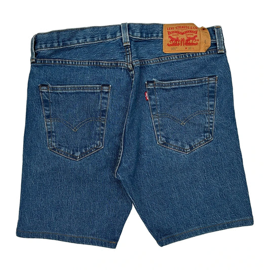 Levis Denim Shorts - 32W 9L Blue Cotton