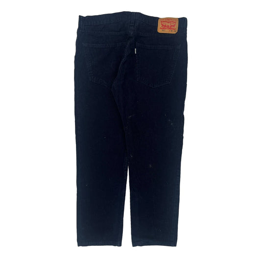 502 Levis Cord Trousers - 34″ Waist Navy Cotton
