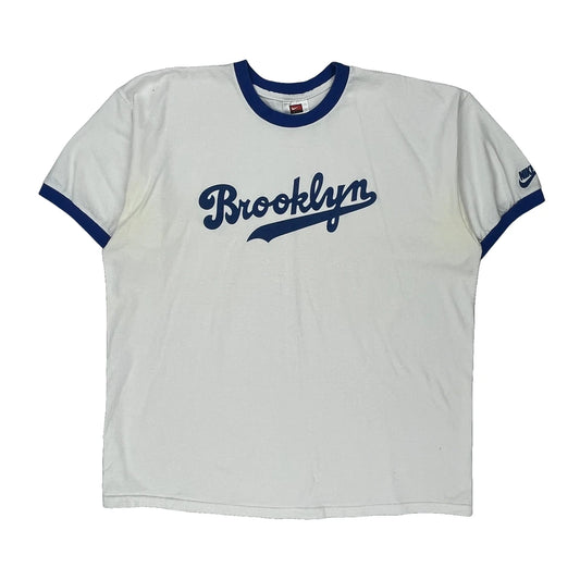 Brooklyn Nike T-Shirt - XL White Cotton