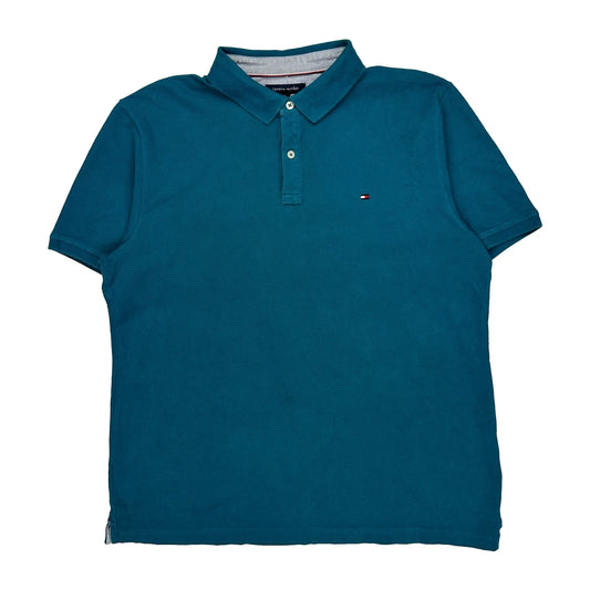Tommy Hilfiger Polo Shirt - XL Blue Cotton
