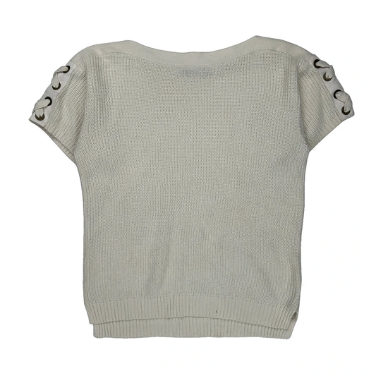 Vintage Ralph Lauren Sweater - Medium Cream Cotton