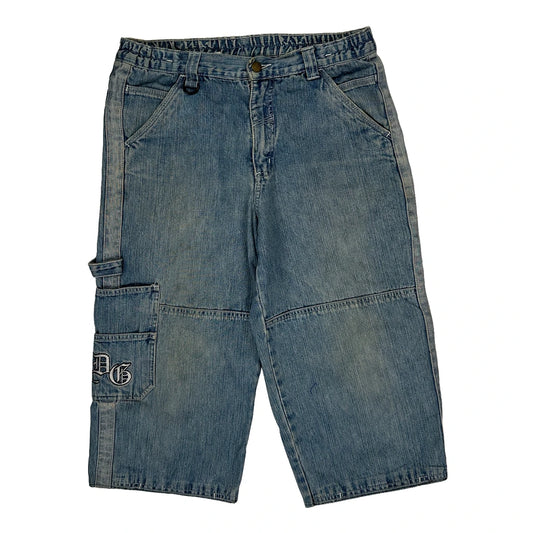 Dognose Double Knee Carpenter Shorts - X-Largew 15L Light Wash Denim
