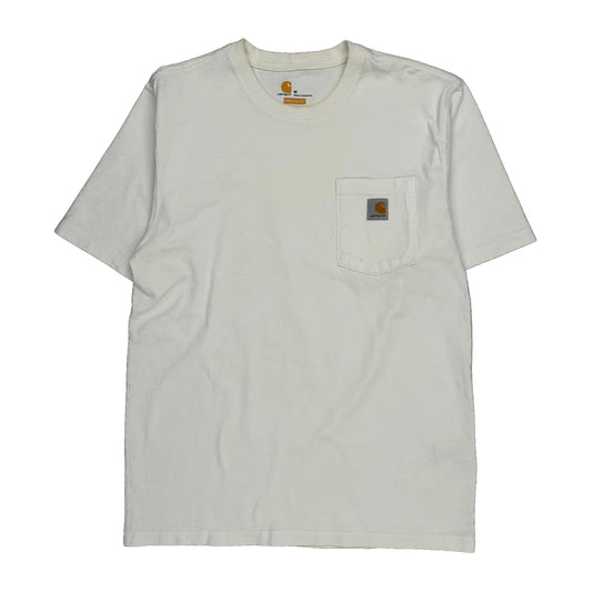 Carhartt T-Shirt - Medium White Cotton