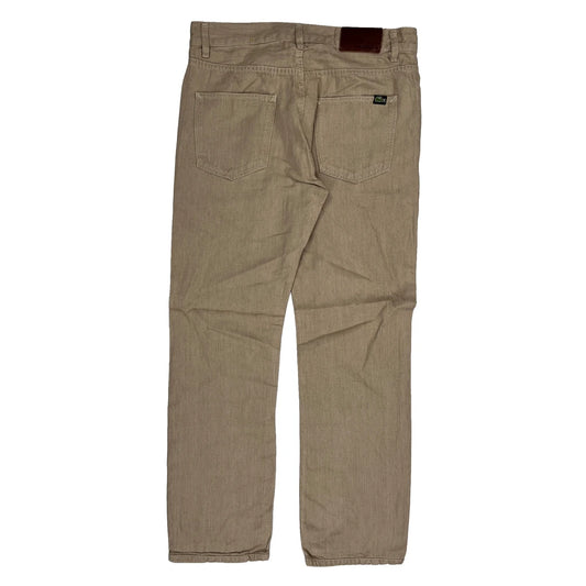 Lacoste Trousers - 33W 31L Beige Cotton Blend