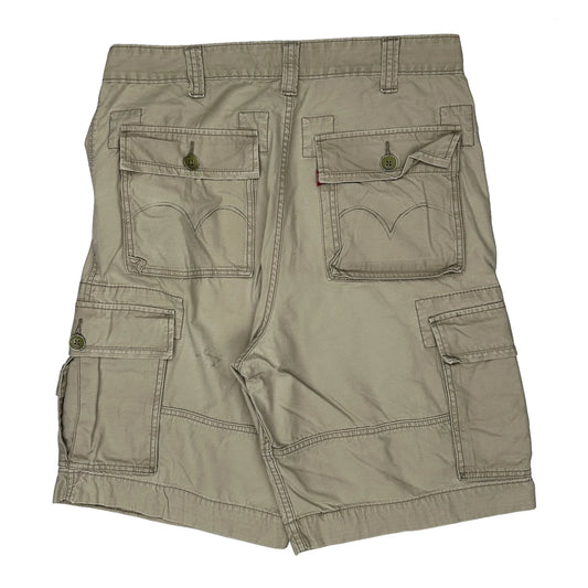 Levis Cargo Shorts - 35W 11L Khaki Cotton