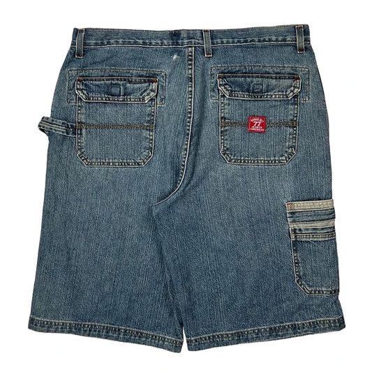 Bugle Boy Denim Shorts - 34W 12L Blue Denim