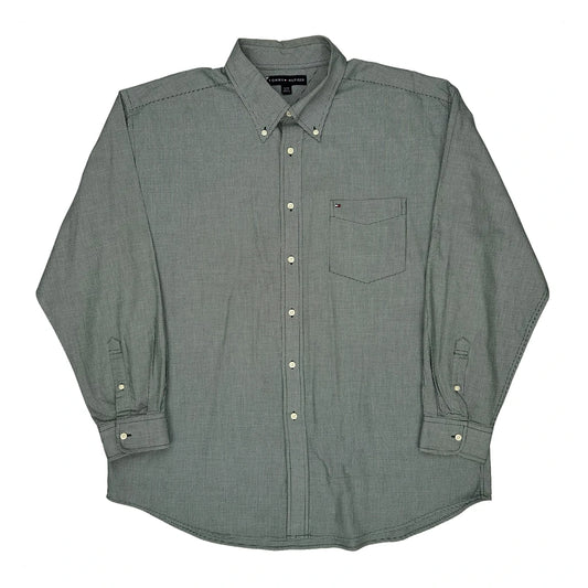 Tommy Hilfiger Checked Shirt - XL Grey Cotton
