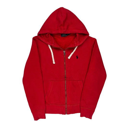 Polo By Ralph Lauren Hoodie - Small Red Cotton