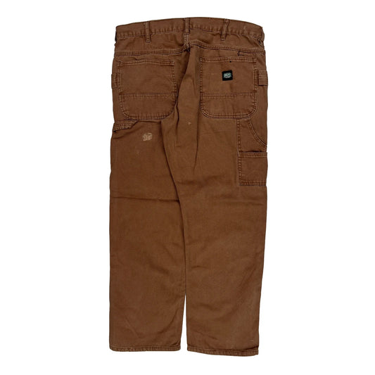 Key Carpenter Trousers - 35W 30L Brown Cotton