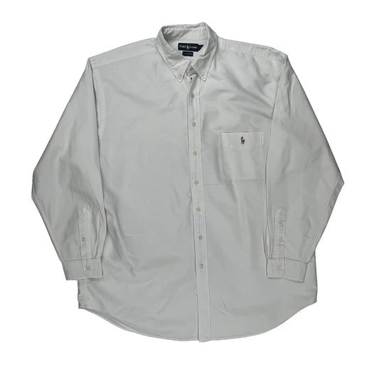 Ralph Lauren Tall Shirt - 2XL White Cotton