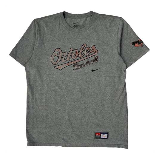 Vintage Baltimore Orioles Nike Graphic T-Shirt - XL Grey Cotton