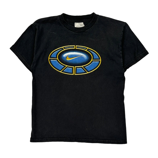 Age 12  Nike Graphic T-Shirt - Large Blue Cotton