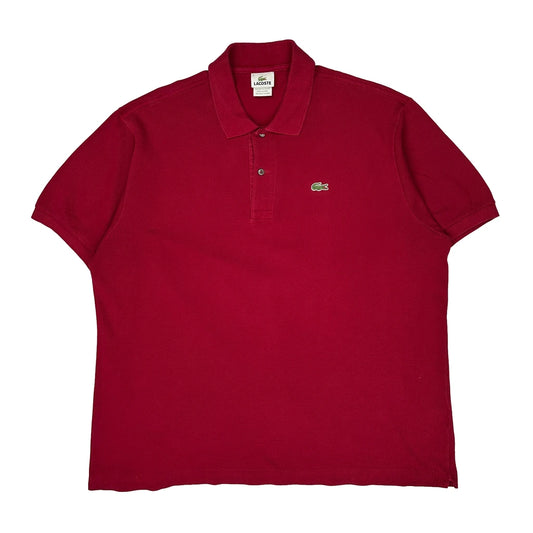 Lacoste Polo Shirt - 2XL Red Cotton