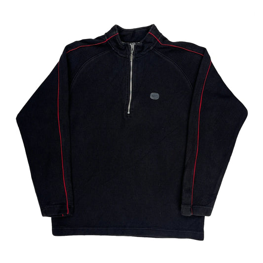 Nike 1/4 Zip - Medium Black Cotton