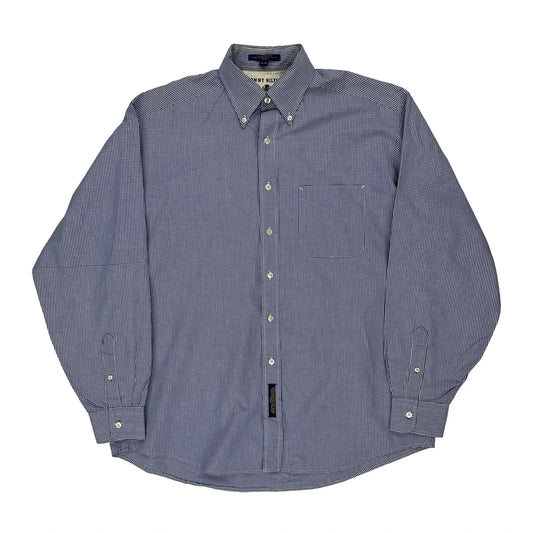 Tommy Hilfiger Checked Shirt - XL Blue Cotton