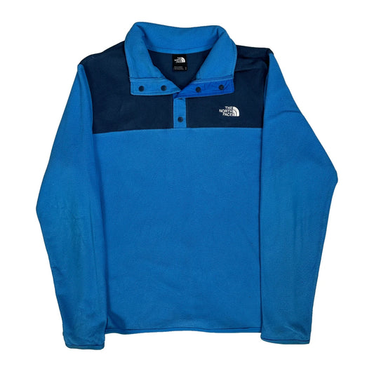 The North Face Collared Fleece - Medium Blue Polyester
