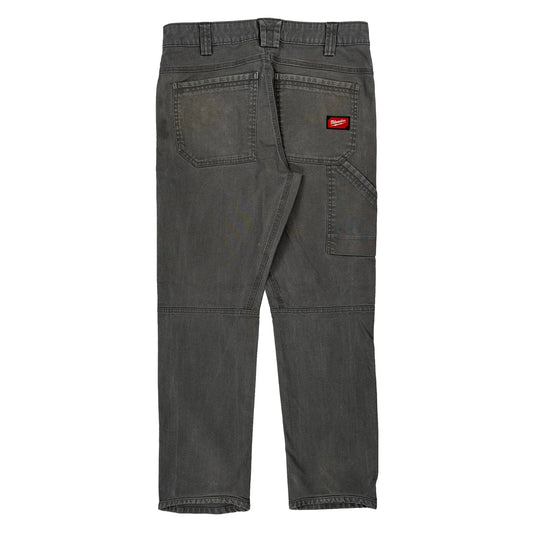 Milwaukee Double Knee Cargo Trousers - 32W 30L Grey Cotton