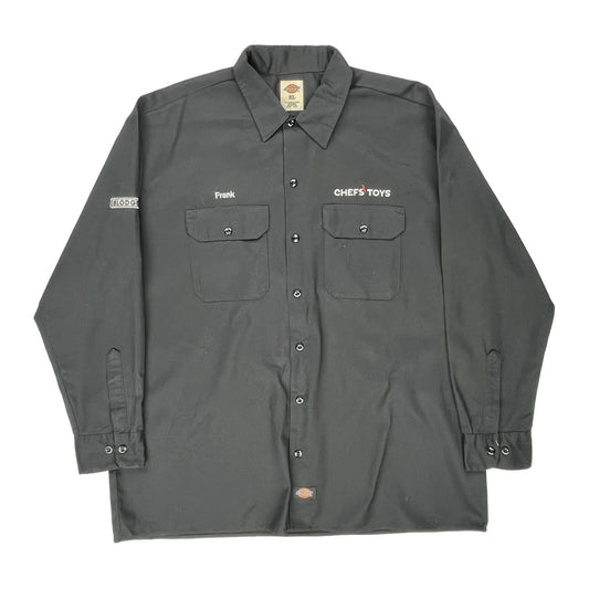 Dickies Shirt - XL Grey Polyester Blend