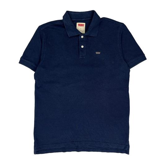 Levis Polo Shirt - Medium Navy Cotton