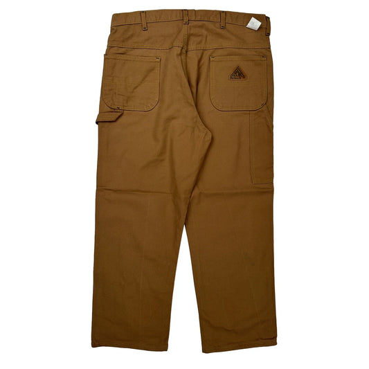 Bulwark Carpenter Trousers - 38W 32L Brown Cotton