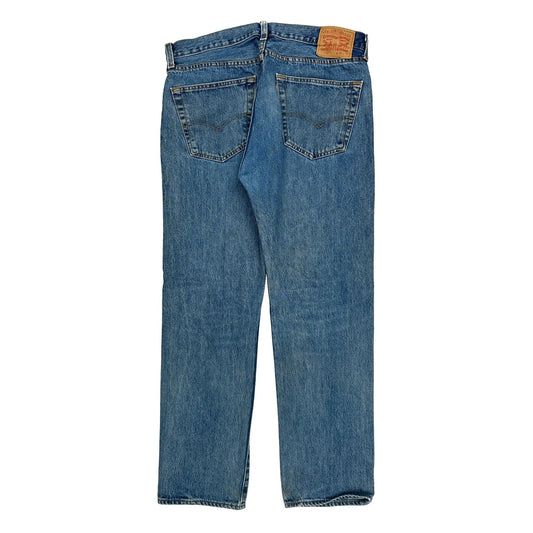 501 Levis Jeans - 36W 31L Blue Cotton