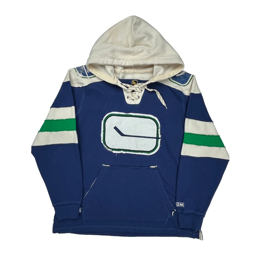 Nhl Ccm Hoodie - XL Green Cotton Blend