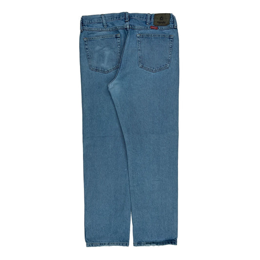 Wrangler Jeans - 34W 32L Blue Cotton
