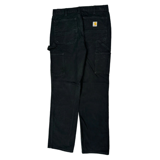 Carhartt Carpenter Trousers - 32W 34L Black Cotton
