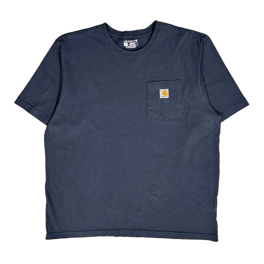 Carhartt T-Shirt - XL Blue Cotton