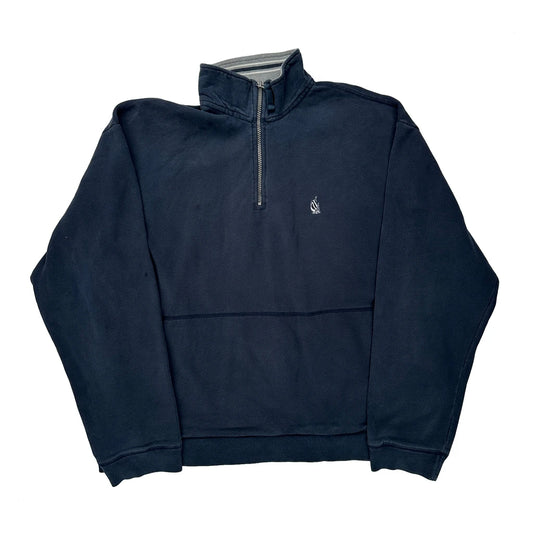 Nautica 1/4 Zip - XL Navy Cotton