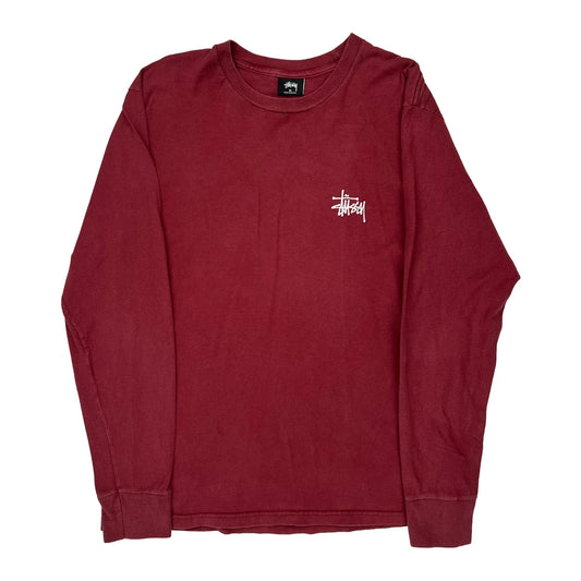 Stussy Sweatshirt - Medium Red Cotton