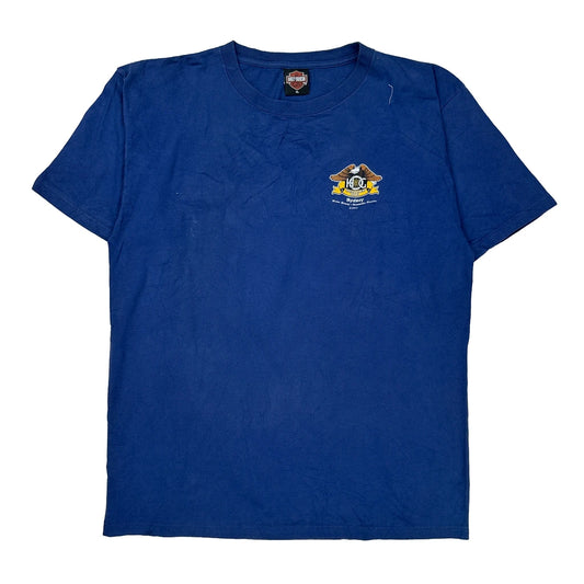 12Th Canadian National H.O.G. Rally Harley Davidson Graphic T-Shirt - XL Blue Cotton